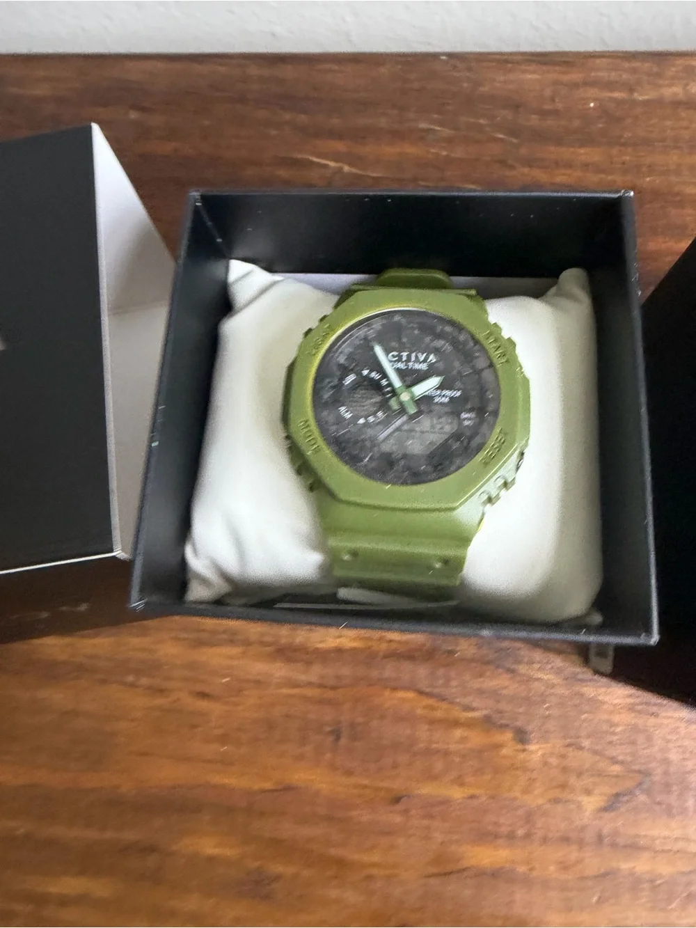 Activa by Invicta Dual Time Watch in Olive Green